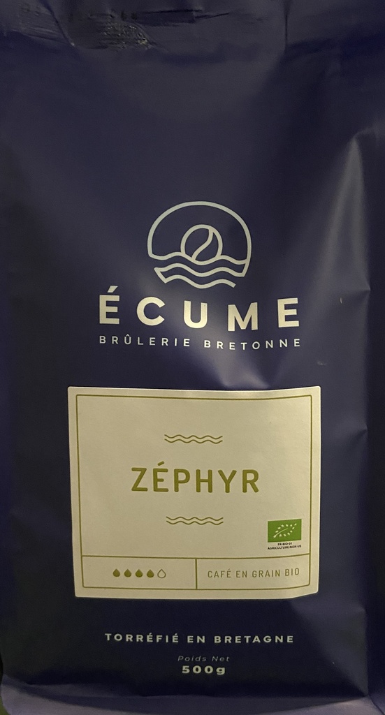 CAFE ZEPHYR BIO 500g grains - ECUME