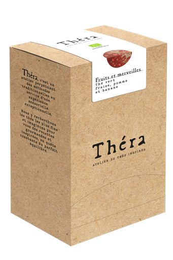 [355077] FRUITS ET MERVEILLES - TV Fraise, Pomme, Banane Boîte 25 sachets THERA BIO